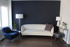 How I decorated my living room with floor model furniture