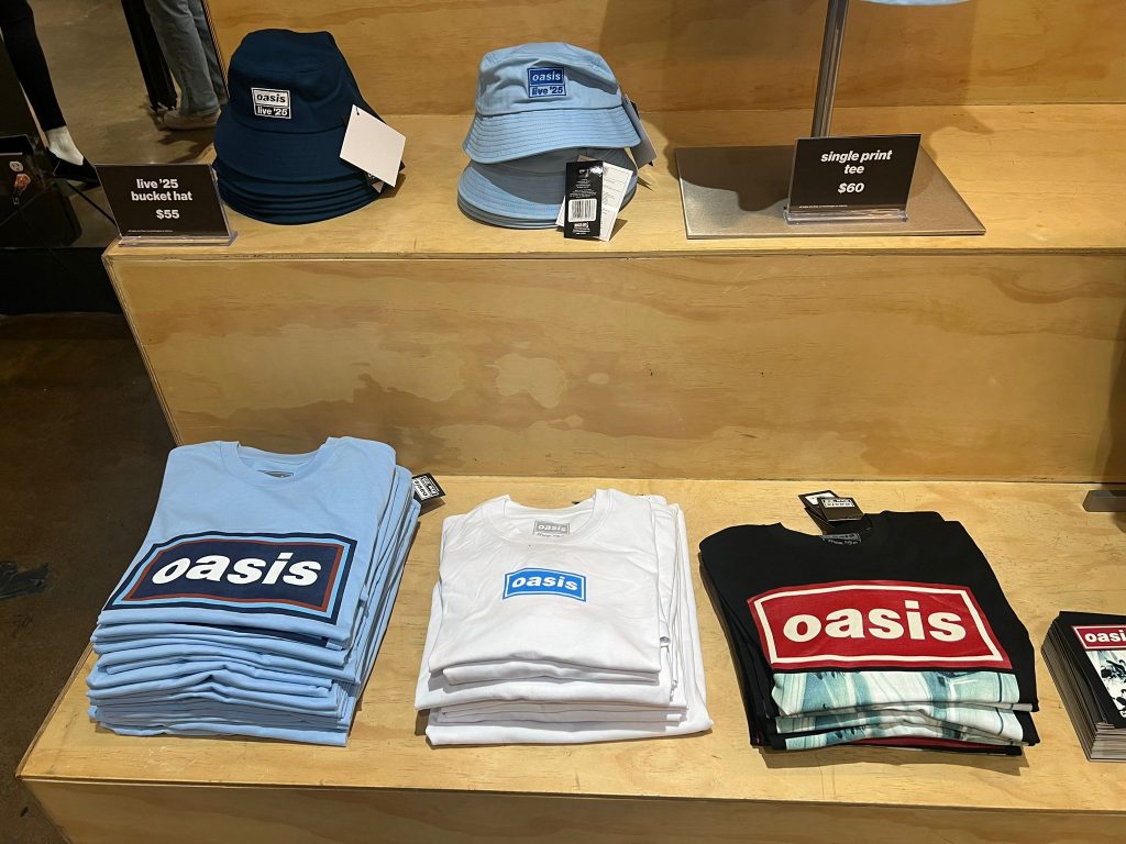 Oasis Live ‘25 Fan Stores toronto merch 468 queen st w