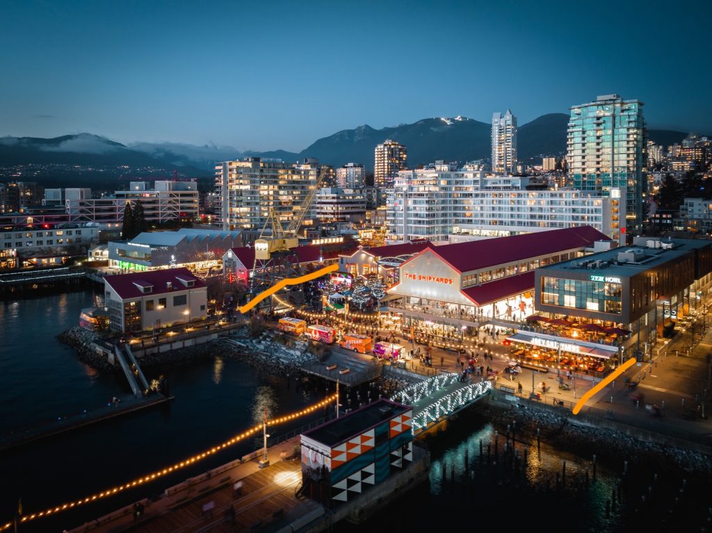 The Shipyards in North Vancouver hosts the Uber Eats Canada Soccer House. Vancouver FIFA Watch party.